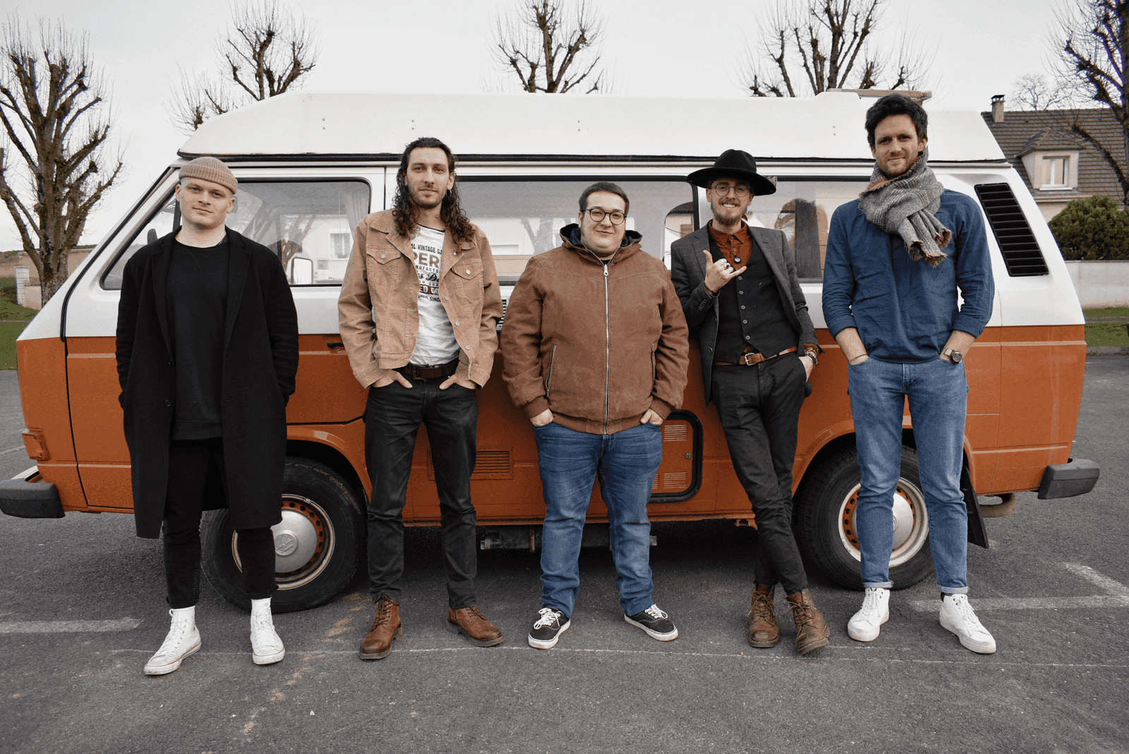 De gauche à droite : Josh Aldrich, Glenn Arzel, Alexandre Wajzer, Jeff Mailfert, Arnaud Devillers.