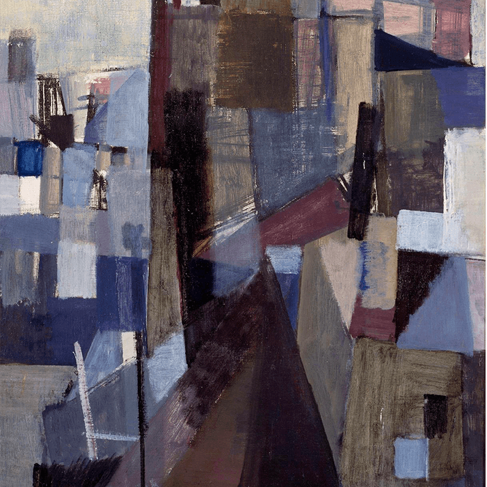 Inger Sitter, Paris, 1954-1955, huile sur toile, 60,5 x 49,5 cm, Collection Nasjonalmuseet, Oslo, © ADAGP, Paris.